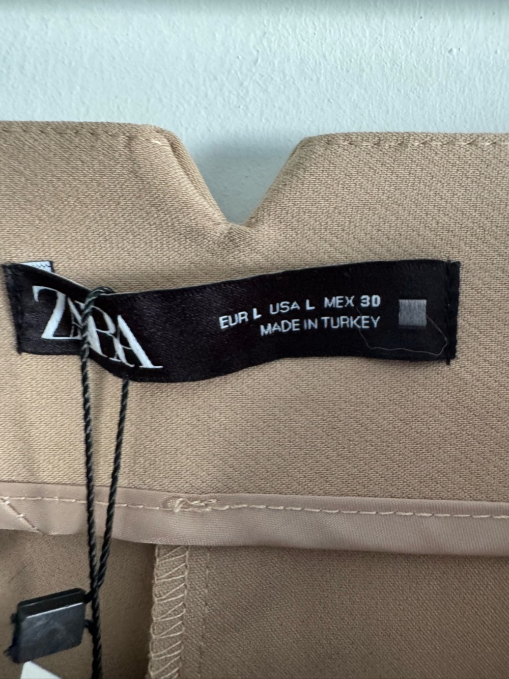 Zara High-Waist Tailored Ankle Trousers - Camel - Picture 6 of 8